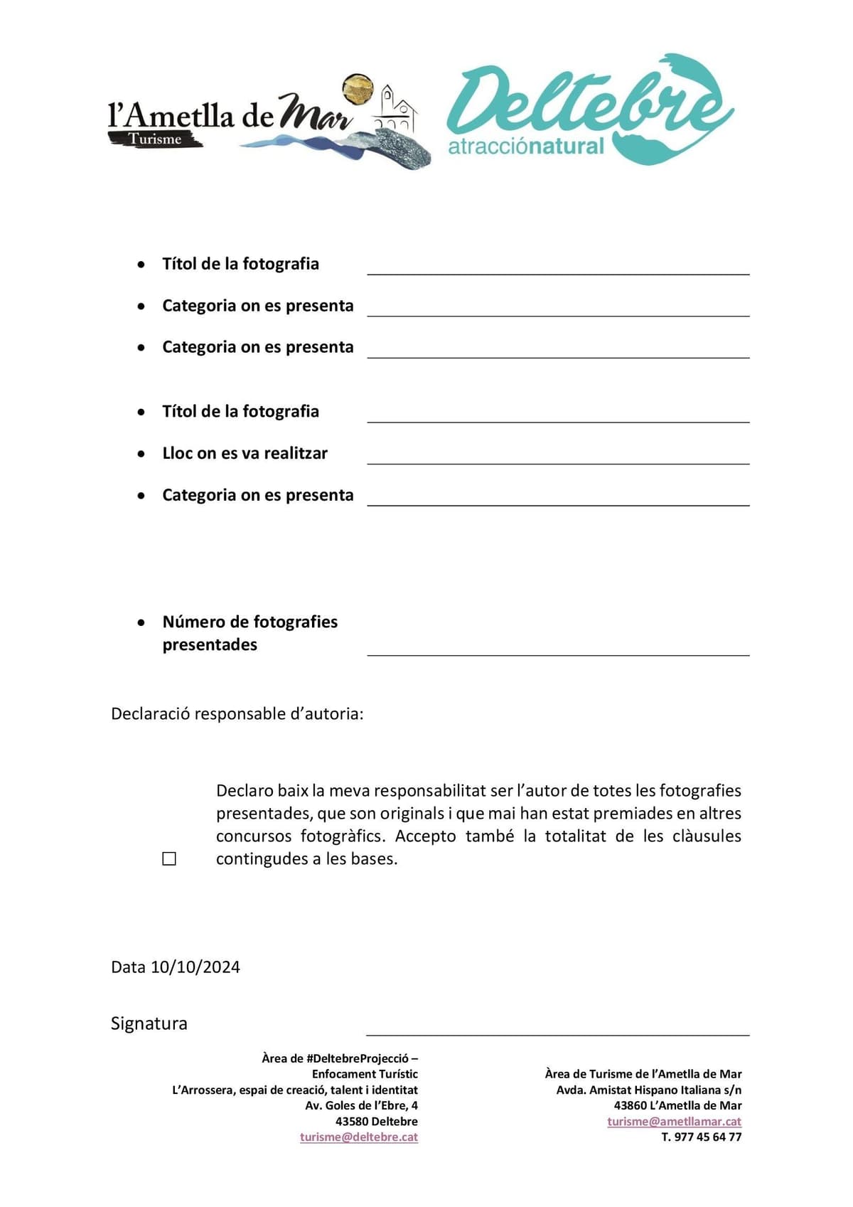 Concurso de Fotografía de las "Terres de l'Ebre"