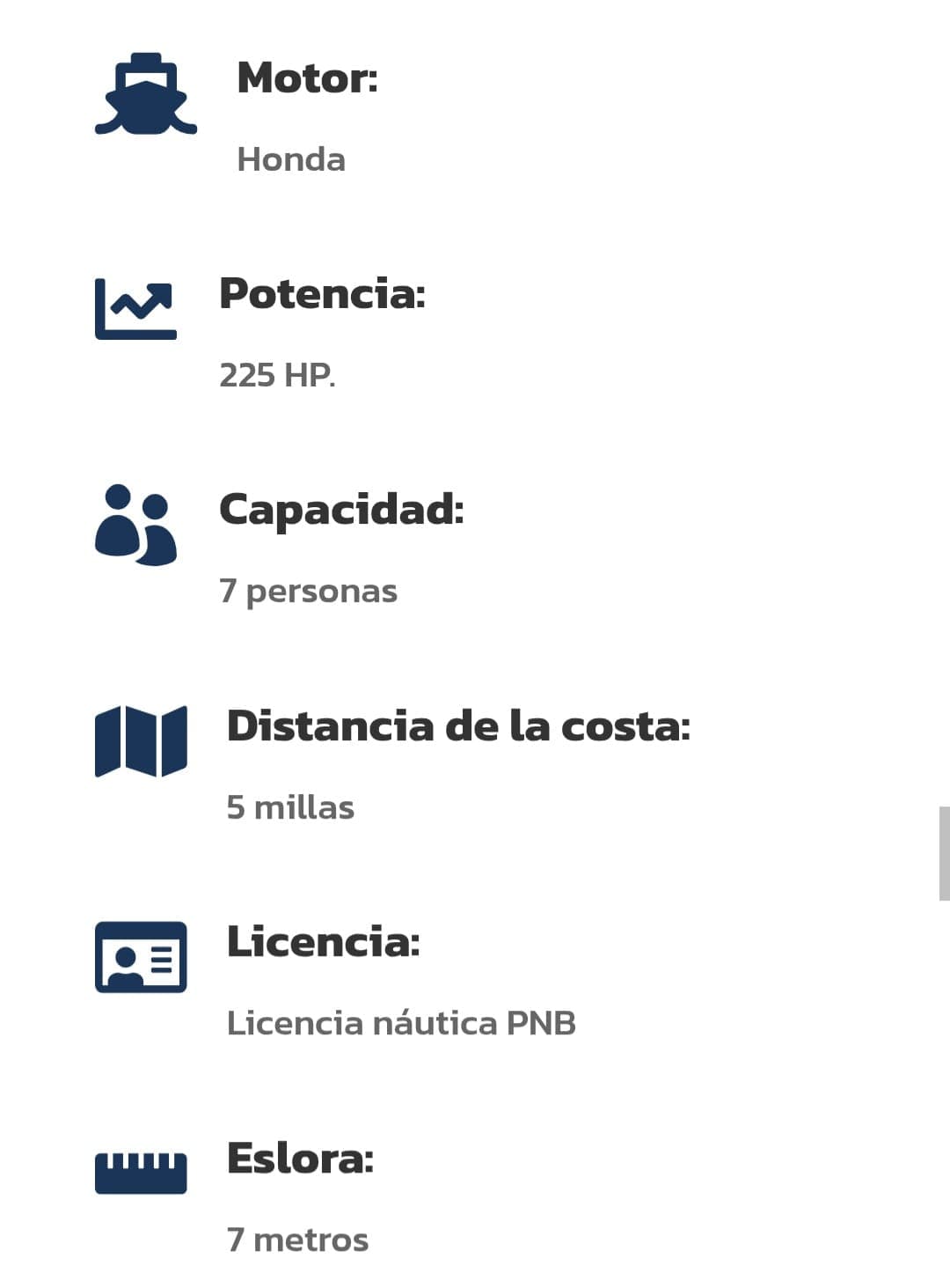 Alquiler de embarcación opcional con patrón – White Shark 225 – OnBoats Rental