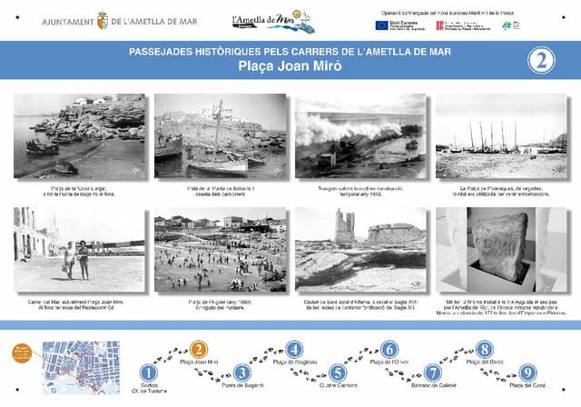 2. "Plaça Joan Miró" (Ruta histórica por l'Ametlla de Mar)