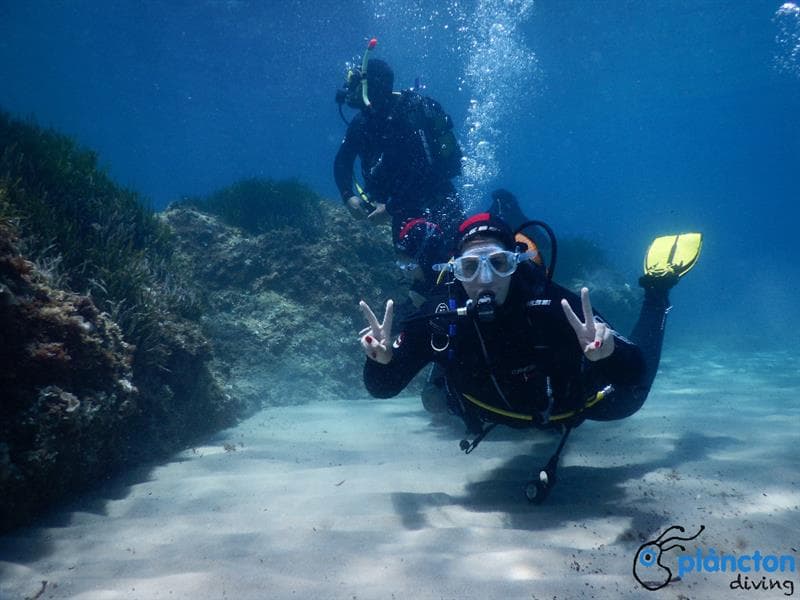 Bautizo de buceo a 3 Calas – Plàncton Diving